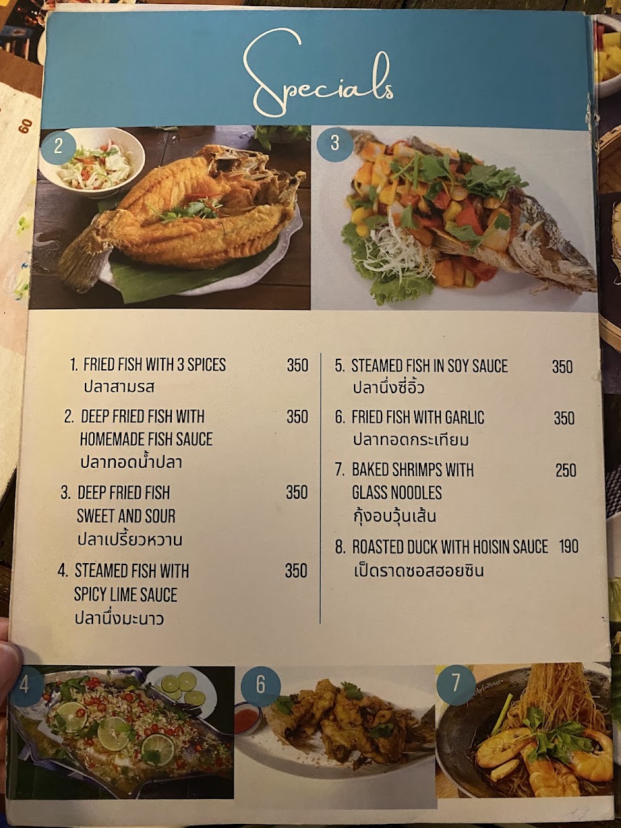 Menu Chang Yes Restaurant (Thai Food)-1